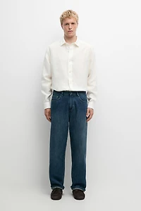 100% linen regular fit shirt