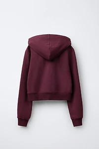 PLAIN ZIP SWEATSHIRT