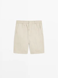 Bermuda carpenter en popeline de coton