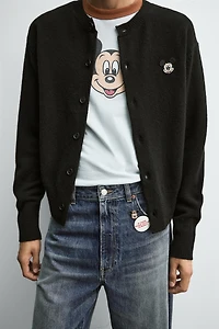 MICKEY MOUSE PATCH CARDIGAN HARRY LAMBERT FOR ZARA X DISNEY