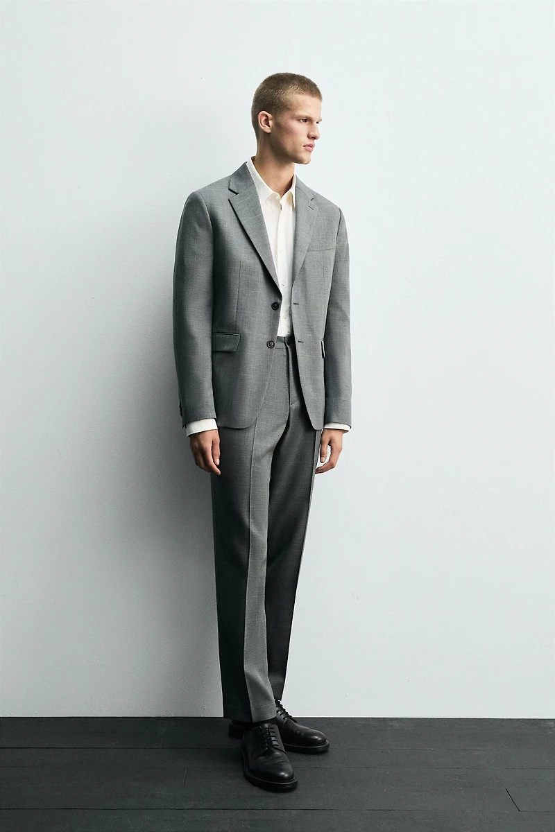 PLAID SUIT BLAZER