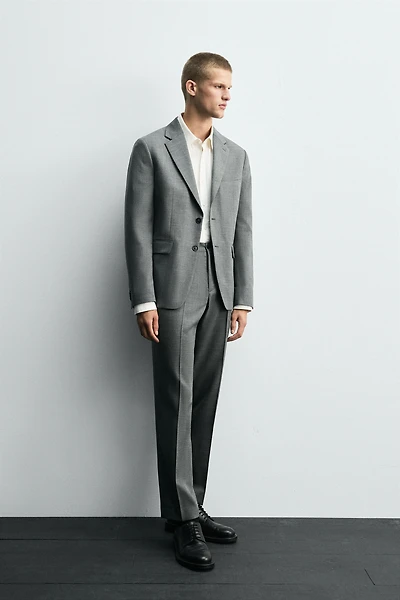 PLAID SUIT BLAZER