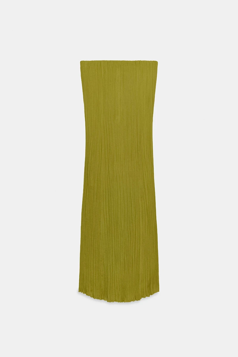 ROBE BUSTIER TEXTURÉE