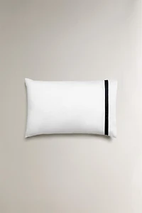 BORDERED SATEEN PILLOWCASE