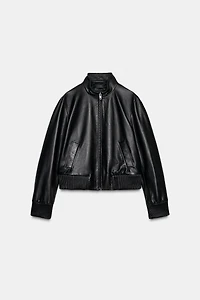 BLOUSON BOMBER EN CUIR ZW COLLECTION LIMITED EDITION