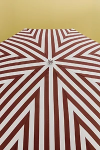 ASH WOOD UMBRELLA WITH CONTRAST PIPING (Ø 200 CM)
