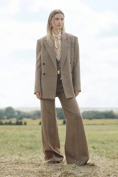 100% WOOL PLAID BLAZER LIMITED EDITION