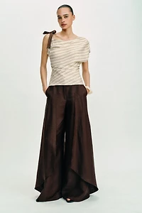 STRIPED TIE TOP