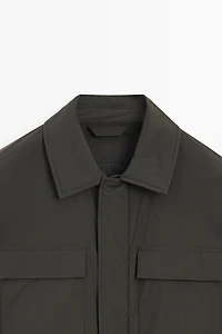 Technical fabric pocket detail jacket