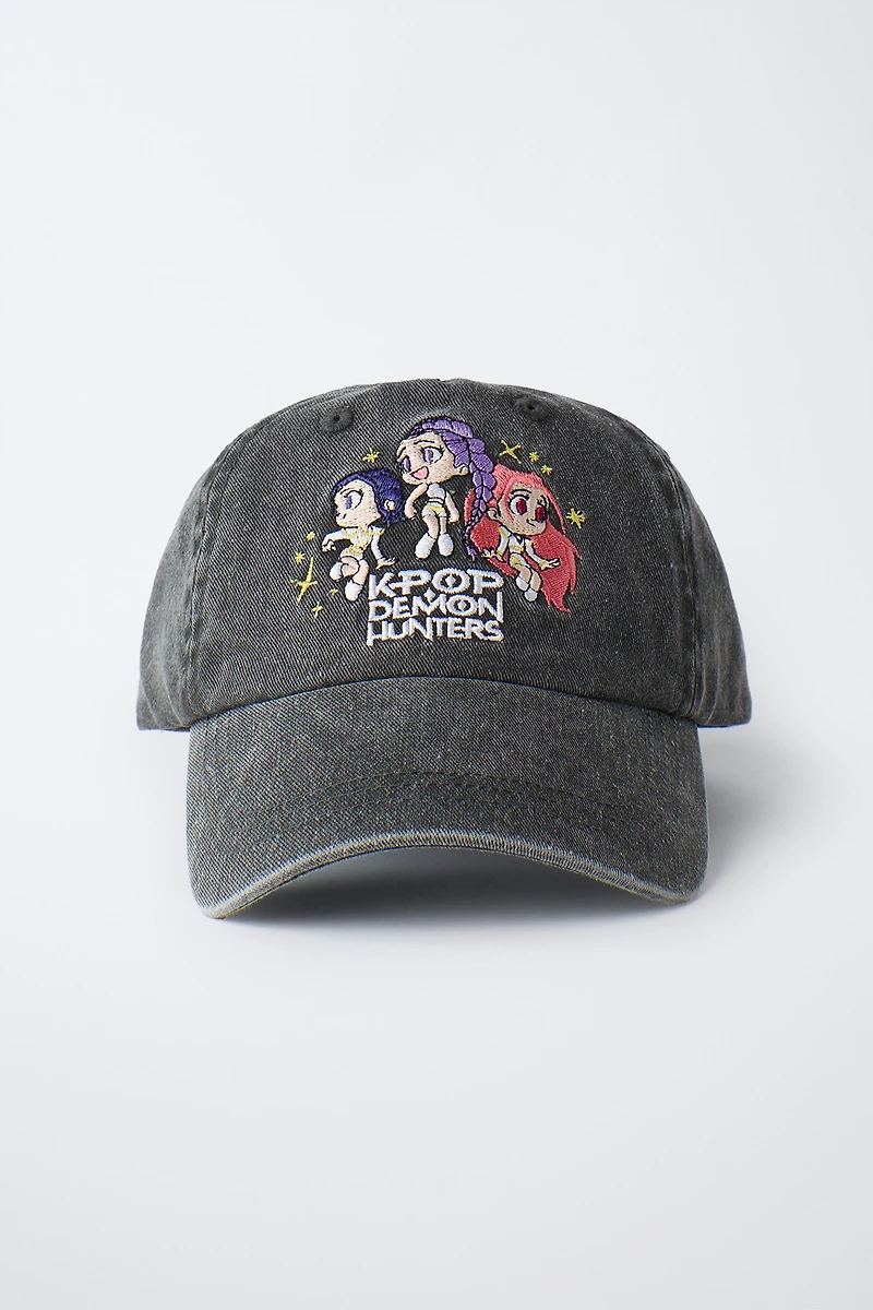 WASHED EFFECT CAP KPOP DEMON HUNTERS™ NETFLIX ©