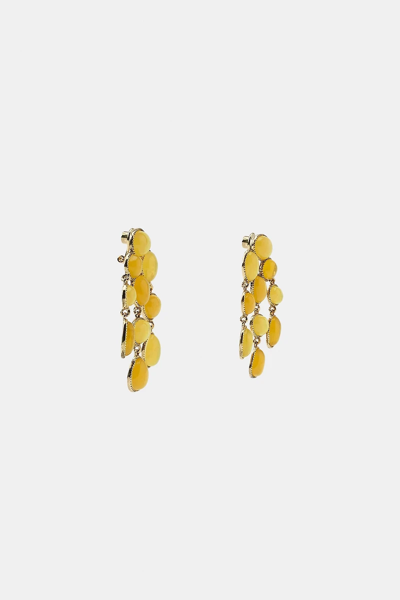 RESIN STONE EARRINGS