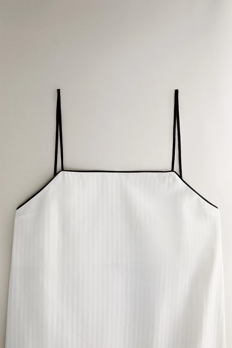 STRIPED JACQUARD NIGHTGOWN