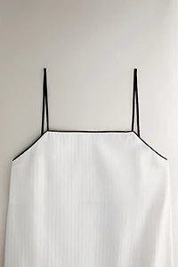STRIPED JACQUARD NIGHTGOWN