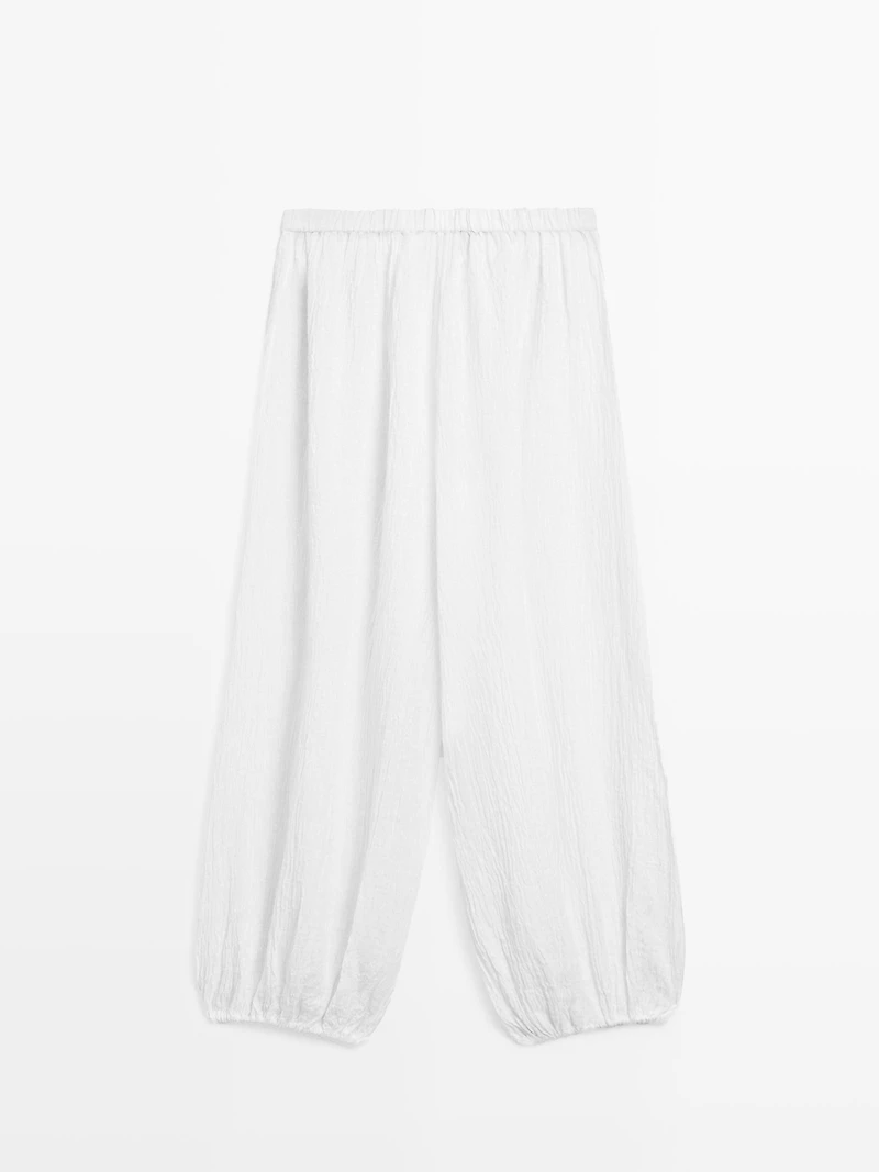 Linen sarouel trousers