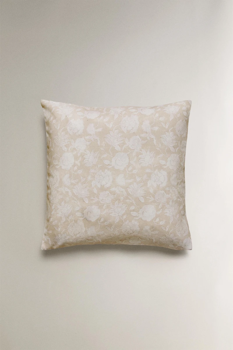 HOUSSE DE COUSSIN FLEURS
