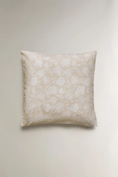 HOUSSE DE COUSSIN FLEURS