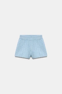 80% WOOL CABLE-KNIT SHORTS SKI COLLECTION