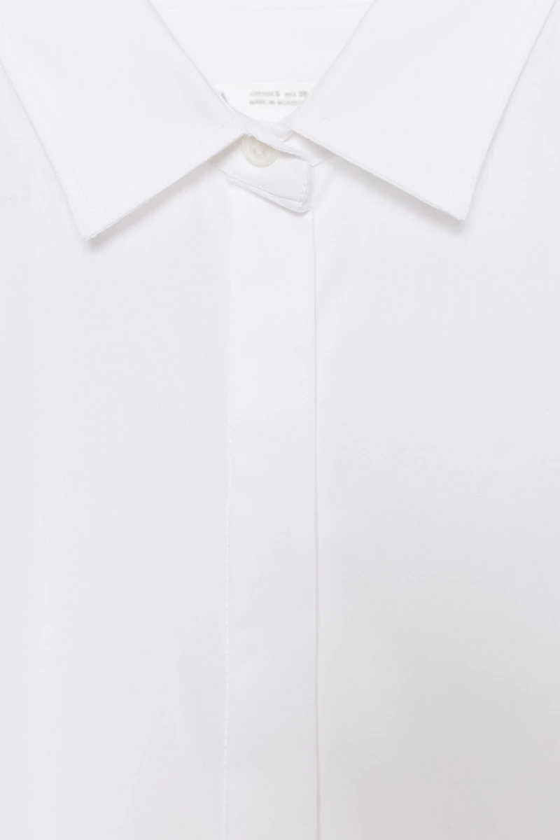 ZW COLLECTION ASYMMETRIC POPLIN SHIRT