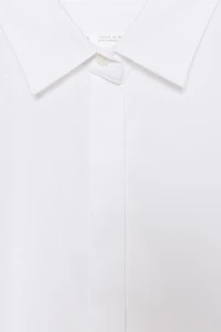 ZW COLLECTION ASYMMETRIC POPLIN SHIRT