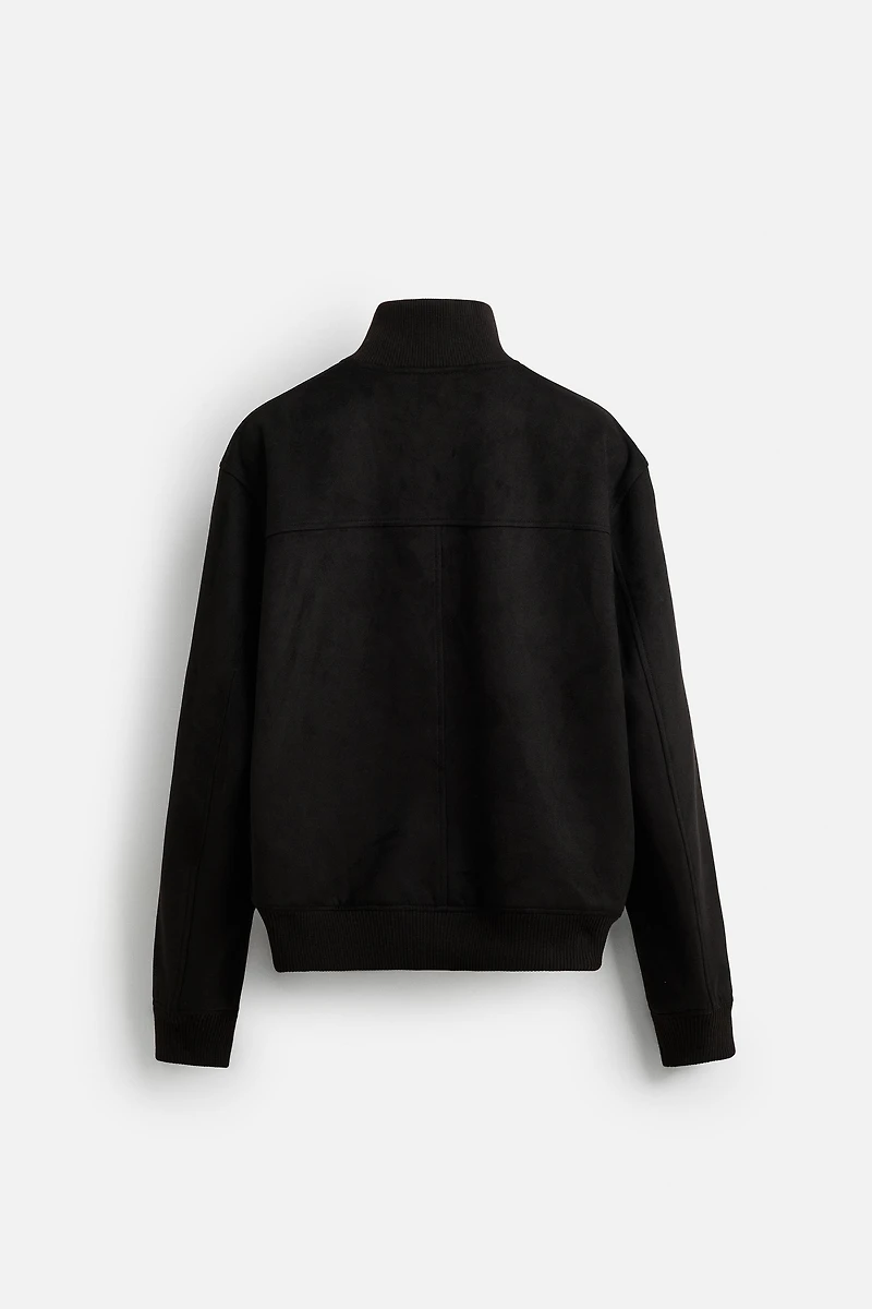 FAUX SUEDE JACKET