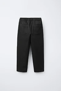 BASIC CHINO PANTS WITH LABEL