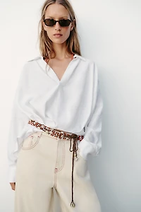 SHELL AND BEAD CORD BELT