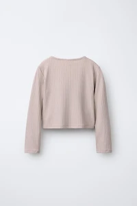 T-SHIRT CROISÉ CANNELÉ BALLET