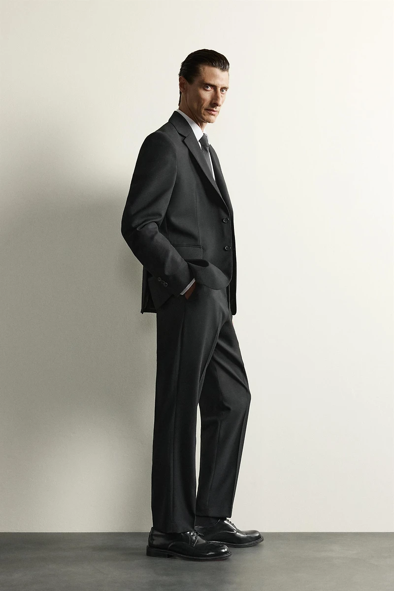 100% WOOL SUIT BLAZER