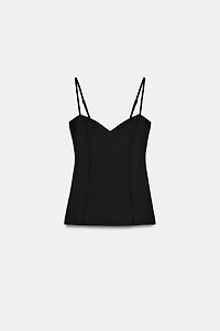 CREPE STRAPPY TOP