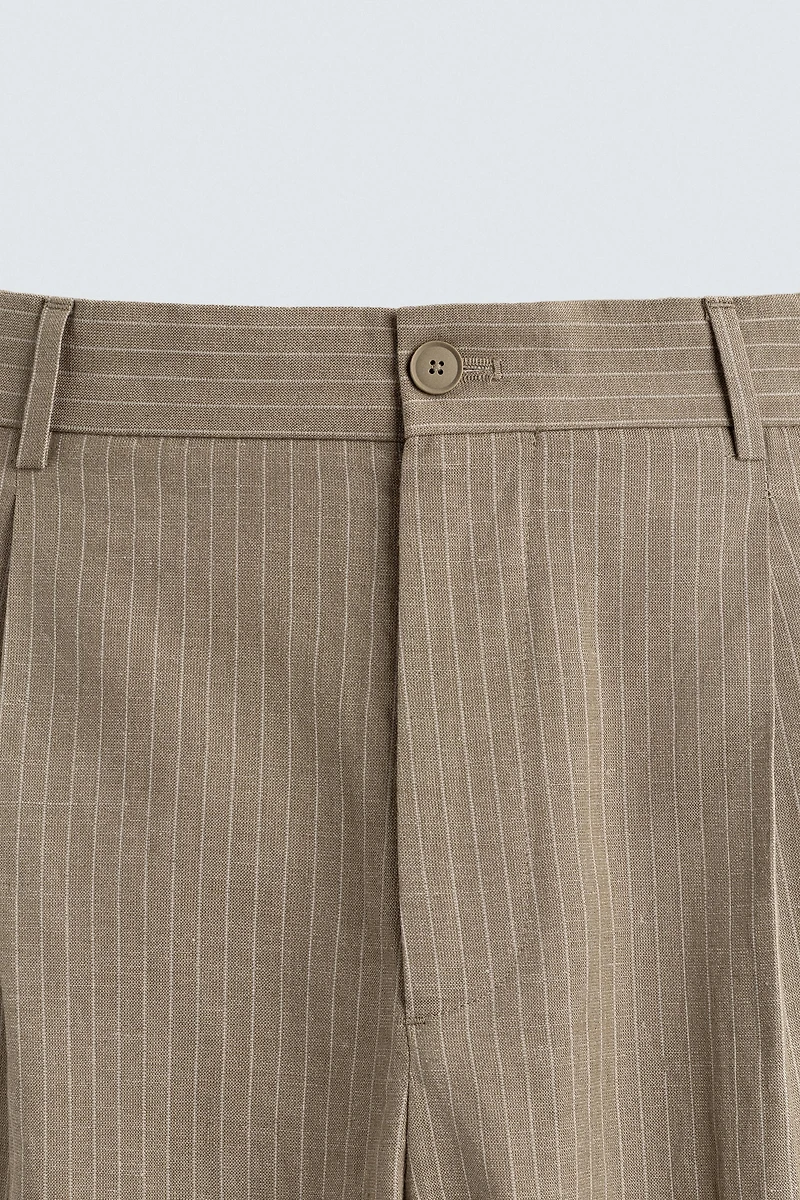 RELAXED FIT LINEN - COTTON PANTS