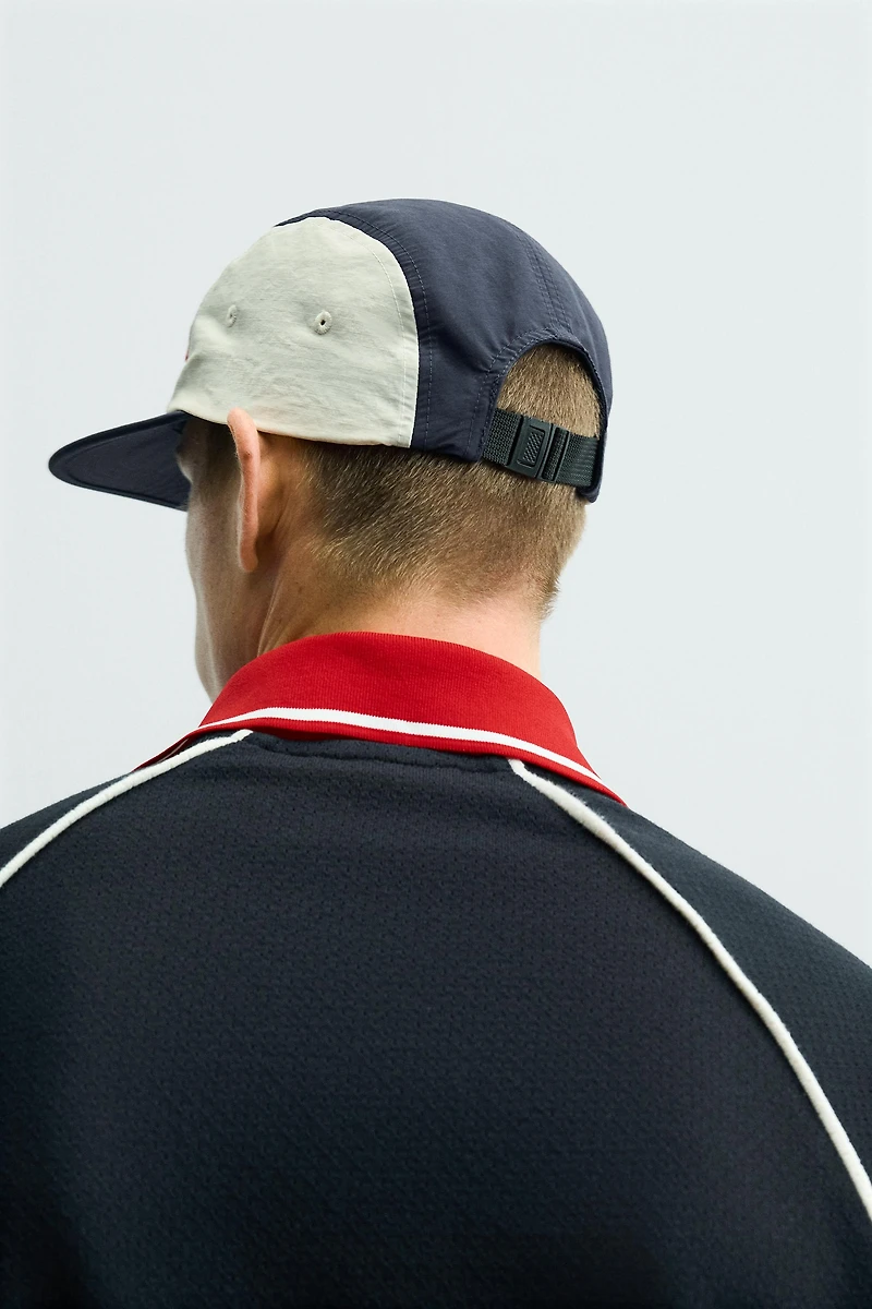 COLOR BLOCK FLAT VISOR TECHNICAL CAP