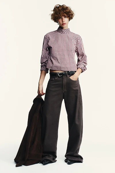 GINGHAM POPLIN SHIRT