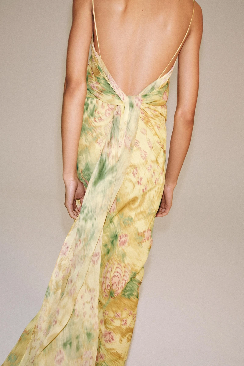 ZW COLLECTION PRINTED BOW DRESS