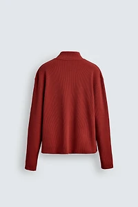 CONTRAST TEXTURED POLO SHIRT
