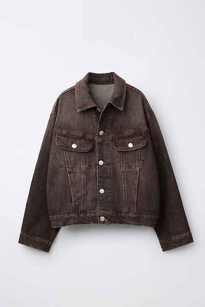 VESTE EN JEAN EFFET DÉLAVÉ