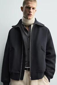 VESTE MATELASSÉE COL CÔTELÉ