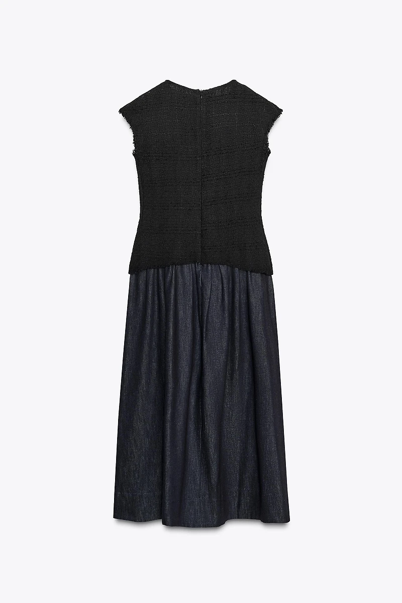 ZW COLLECTION COMBINATION MIDI DRESS