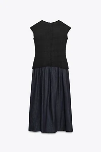 ZW COLLECTION COMBINATION MIDI DRESS