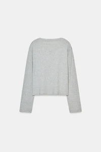 LONG SLEEVE BOAT NECK T-SHIRT