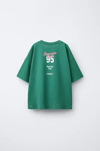 T-SHIRT AVEC IMPRIMÉ INSCRIPTION