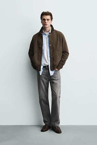 COMBINATION CORDUROY FIREMAN CLASP JACKET