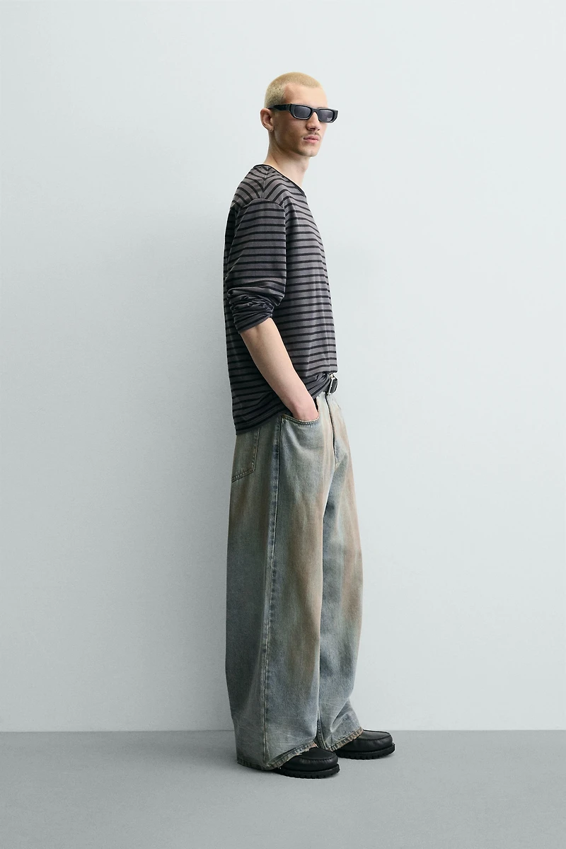 VINTAGE WASH BAGGY FIT JEANS