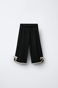 CONTRAST BOW SOFT TOUCH CULOTTES