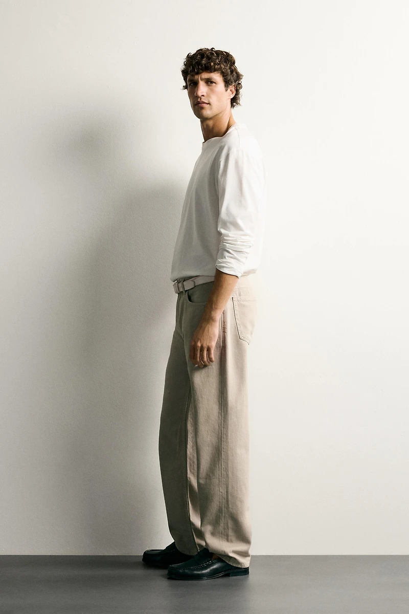 LIGHTWEIGHT COTTON-HEMP JEANS
