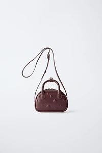 MINI HEART BOWLING CROSSBODY BAG