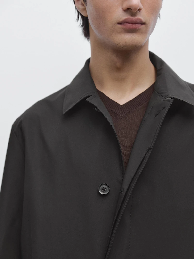 Lightweight technical fabric parka