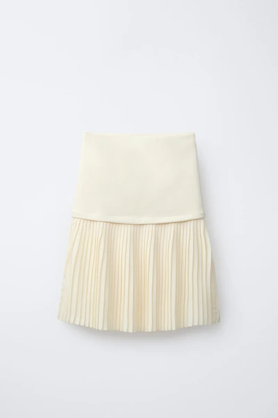 PLEATED MIDI SKIRT
