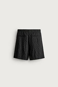 GEOMETRIC JACQUARD SHORTS