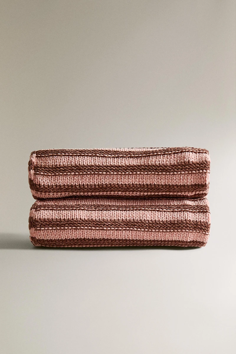 PLAID ENFANT CHENILLE RAYURES