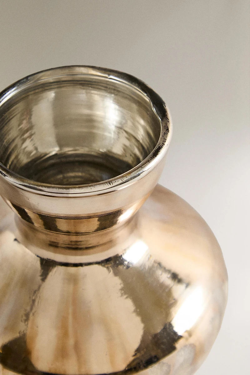 ANTIQUE GLASS CHRISTMAS MINI VASE